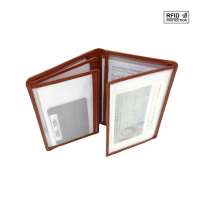 PORTE PAPIER VOITURE RFID CUIR